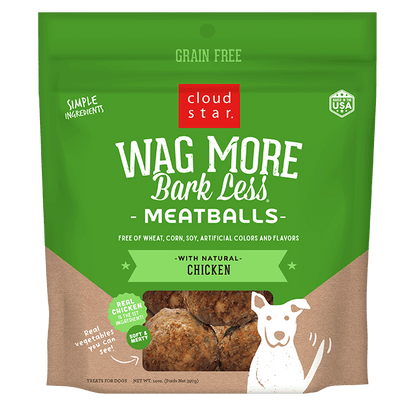 Wag More Bark Less Grain-Free Meatballs Chicken 14 oz.