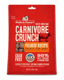 Stella & Chewy's Carnivore Crunch Freeze-Dried Beef 3.25 oz.