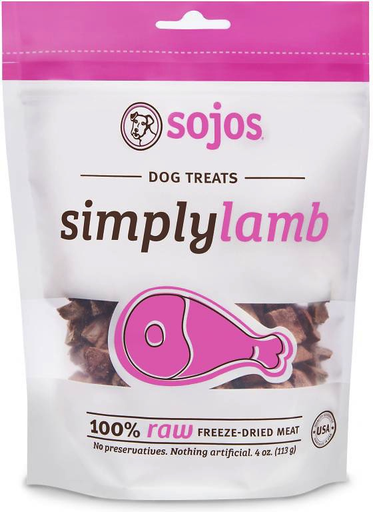 Sojos Simply Meat Freeze Dried Lamb 4 oz.