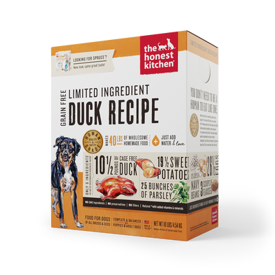 Honest Kitchen Limited Ingredient Duck Recipe