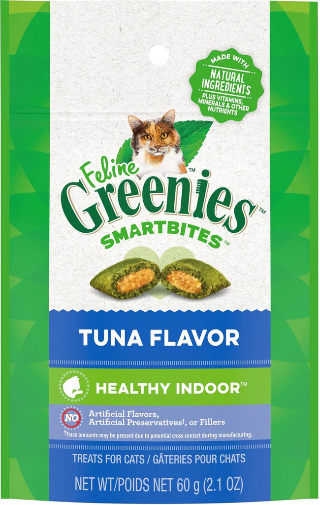 Greenies Feline SmartBites Healthy Indoor Tuna 2.1 oz.