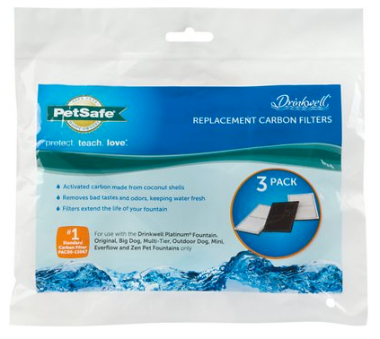 Drinkwell Replacement Activated Carbon Filters 3ct.