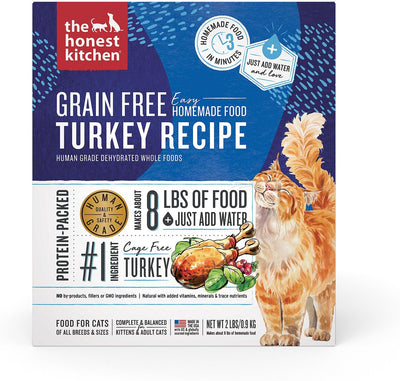 Honest Kitchen Cat Dehydrated Grain-Free Turkey Recipe
