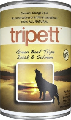Tripett Green Beef Tripe, Duck & Salmon