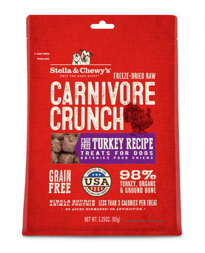 Stella & Chewy's Carnivore Crunch Freeze-Dried Turkey 3.25 oz.