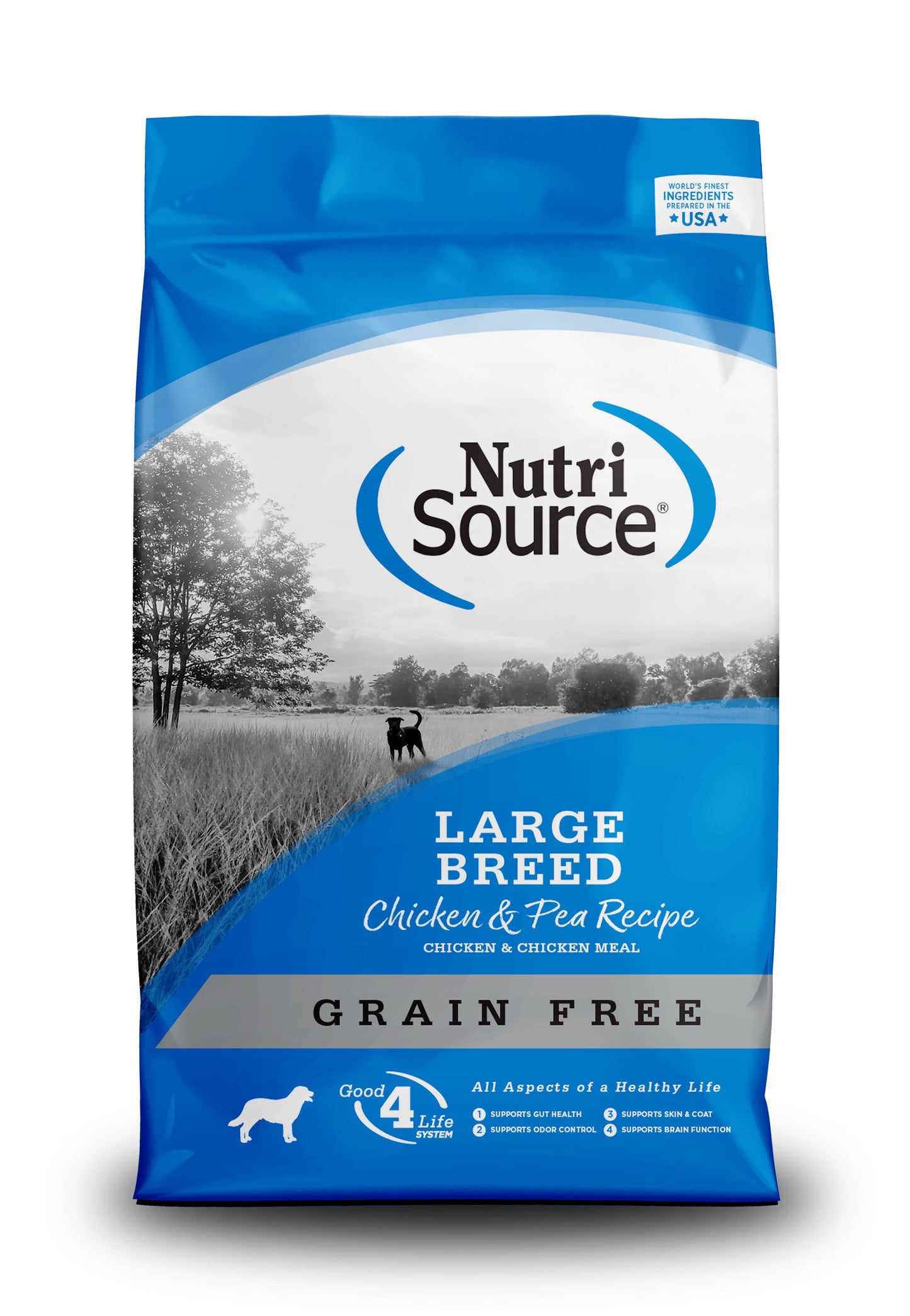 Nutri Source Grain Free Large Breed Chicken & Pea Dog 26 Lb.