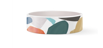 Fringe Canvas Shape Ceramic Bowl Medium