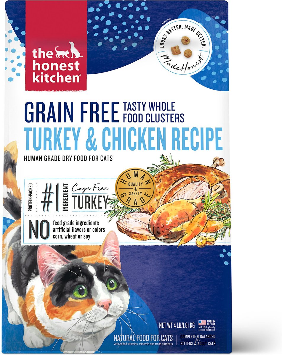 Honest Kitchen Cat Clusters Turkey & Chicken