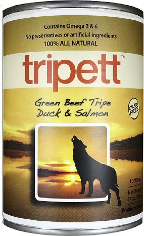 Tripett Green Beef Tripe, Duck & Salmon