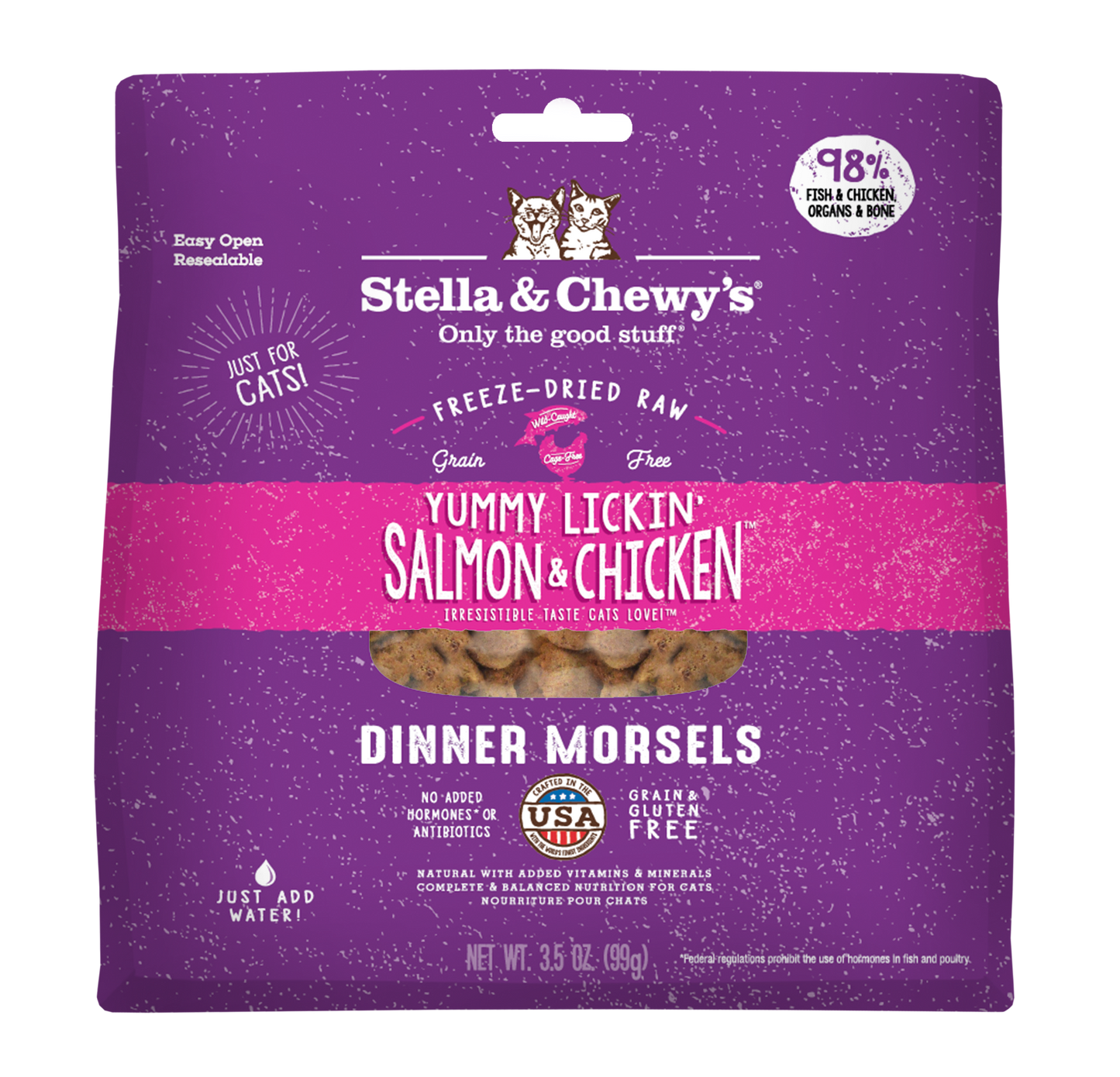 Stella & Chewy's Cat Freeze-Dried Yummy Lickin' Salmon & Chicken