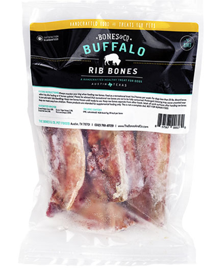 Bones & Co Bison Rib Bones 4 Pack