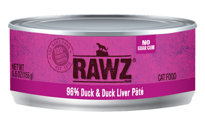 Rawz Cat 96% Duck & Duck Liver Pate