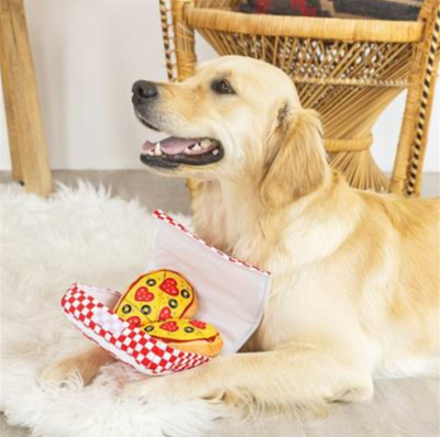 Fringe Pizza My Heart Hide & Seek Plush Dog Toy