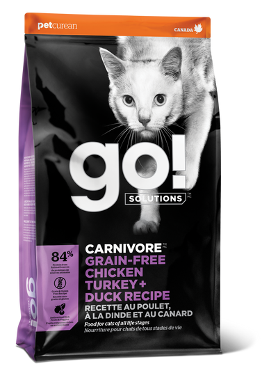 Go! Carnivore Grain Free Cat Chicken, Turkey & Duck