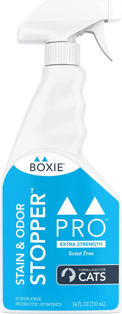 Boxie Cat Pro Stain & Odor Stopper Extra Strength Scent-Free for Cats 24 oz.