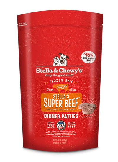 Stella & Chewy's Raw Frozen Stella's Super Beef Dinner Patties