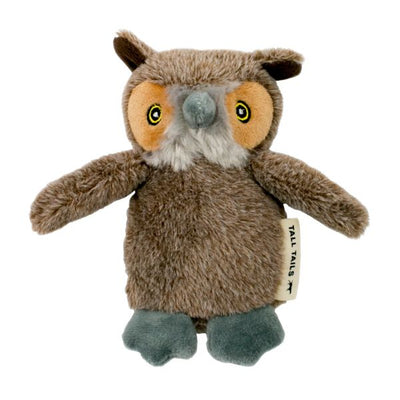 Tall Tails Plush Owl With Squeaker 5 "
