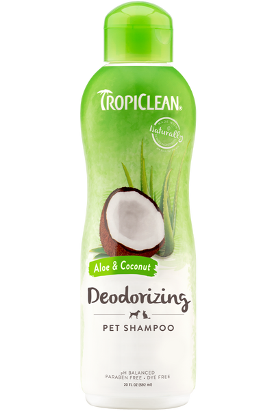 Tropiclean Deodorizing Aloe & Coconut Shampoo 20 oz.