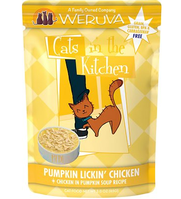Weruva Cats in the Kitchen Pumpkin Lickin' Chicken in Pumpkin Soup Pouch