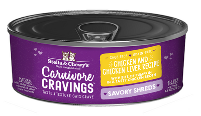 Stella & Chewy's Cat Carnivore Cravings Savory Shreds Chicken & Chicken Liver