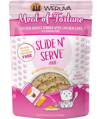 Weruva Slide N' Serve Meal of Fortune Chicken Breast Dinner With Chicken Liver Pate